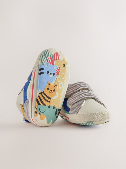 Multi Safari Hitop Baby Trainers (0-2mths)