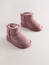 Pink Standard Fit (F) Water Repellent Suede Pull On Boots - Size EU 19 (UK 3)