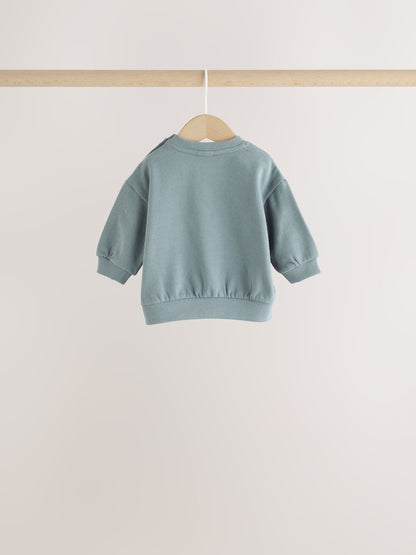 Brown/Blue/Green Sweater and Leggings Baby Set 6 Piece (0mths-2yrs)