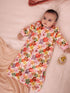 Multi Floral 2.5 Tog Fleece Baby Sleep Bag - Multi Floral / Up to 1 Month (50-56cm)