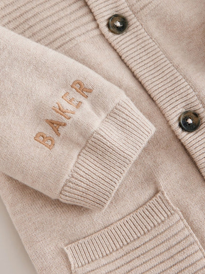 Baker by Ted Baker Stone Knitted Romper With Hoodie
