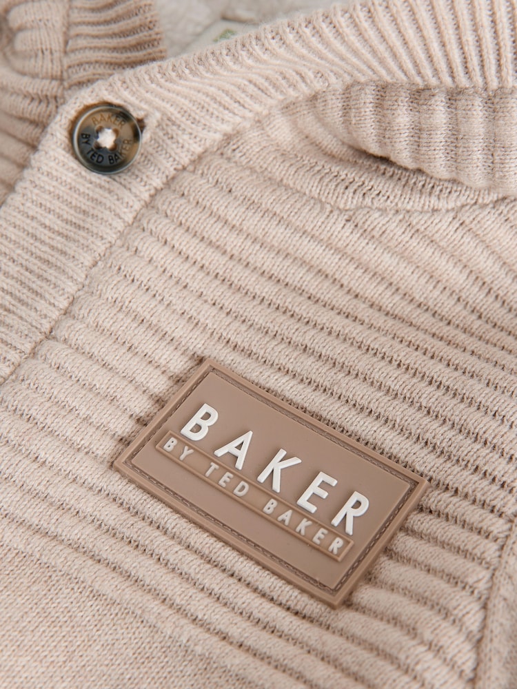 Baker by Ted Baker Stone Knitted Romper With Hoodie