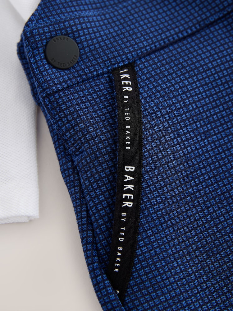 Baker by Ted Baker Navy Textured Dungaree and Polo Shirt Set