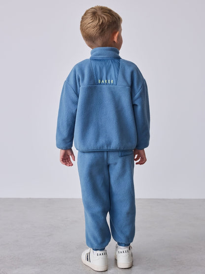 Baker by Ted Baker Blue 2 Piece Zip Through Fleece and Joggers Set