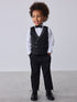 Baker by Ted Baker Black Waistcoat Shirt And Trousers Set