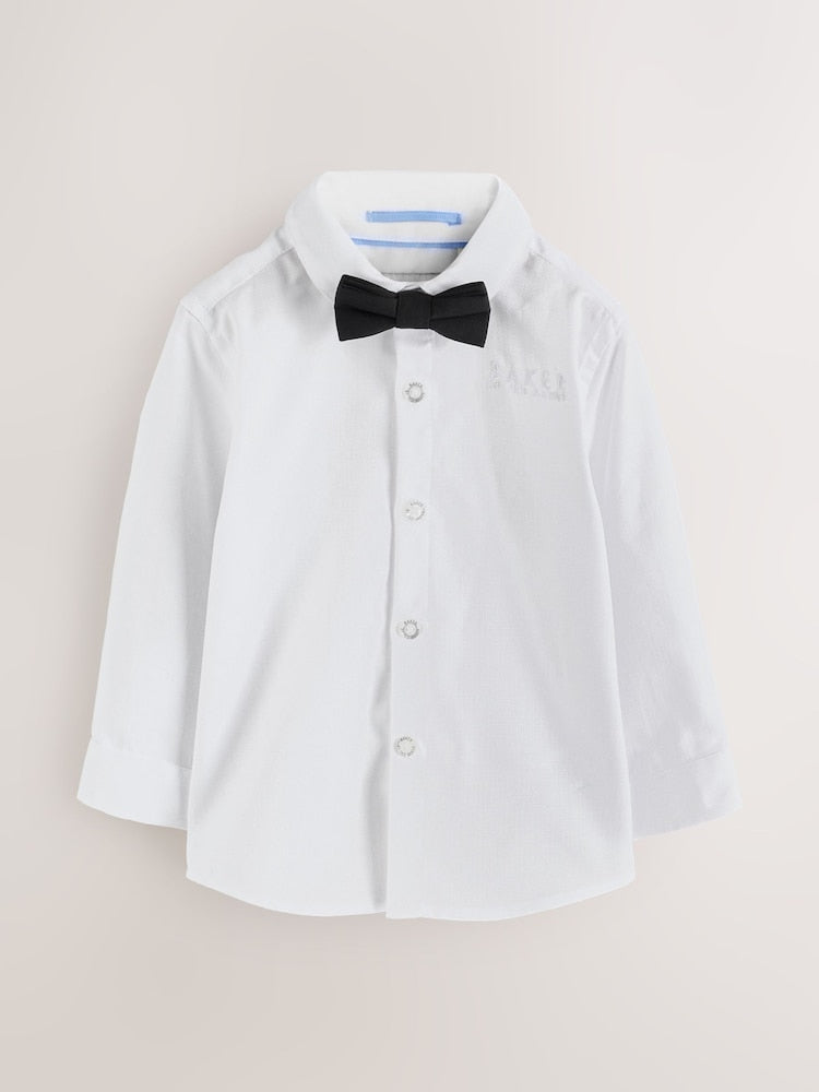 Baker by Ted Baker Black Waistcoat Shirt And Trousers Set