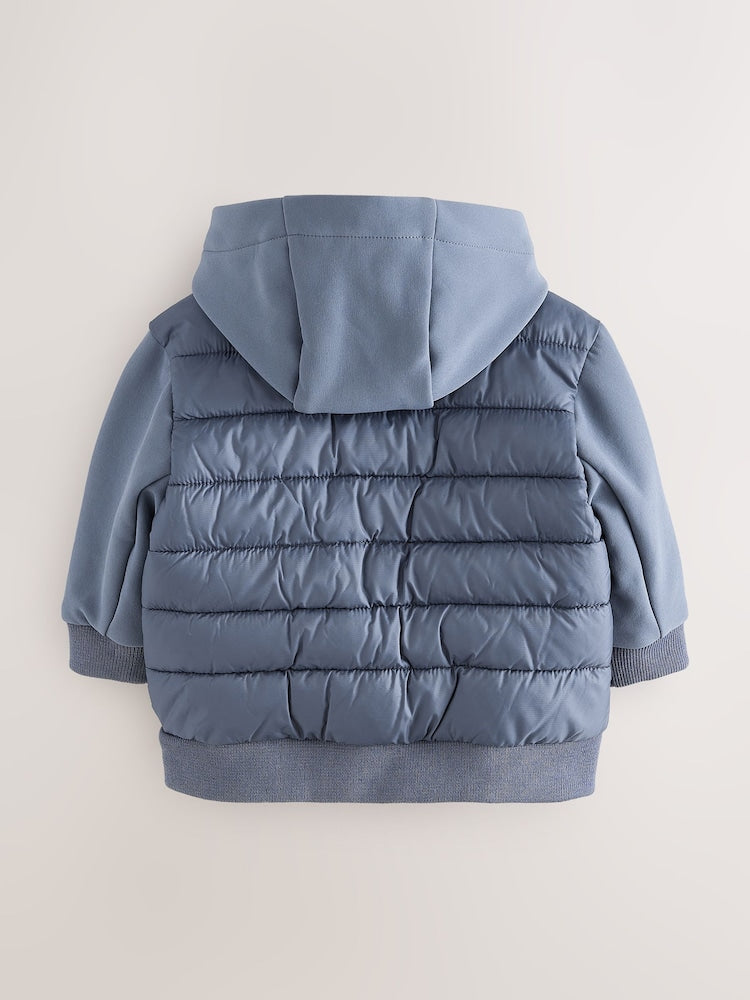 Baker by Ted Baker Charcoal Grey Neoprene Padded Coat