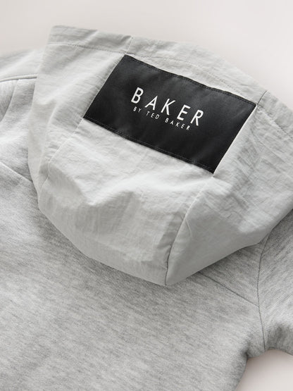 Baker by Ted Baker Grey Hooded Zip Romper