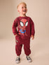 Red Spidey Crew Neck Sweat and Jogger Set (9mths-8yrs) - Red / 12 - 18 Months (80 - 86cm)