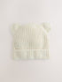 Ecru Chenille Ear Beanie (3mths-10yrs) - Ecru / 7 - 10 Years (122 - 140cm)