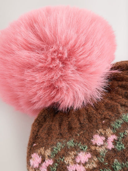 Brown/Pink Floral