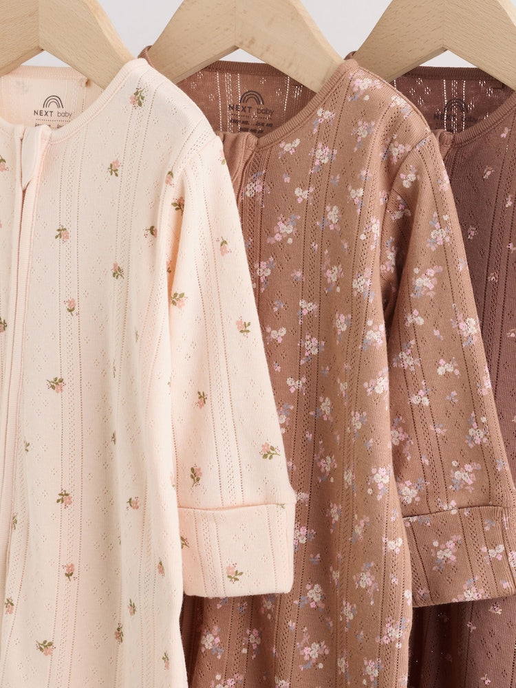 Brown Ditsy Floral