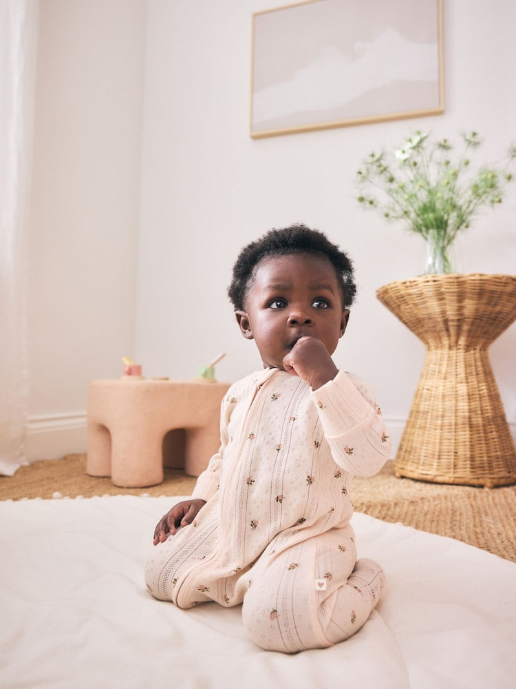 Brown Ditsy Floral
