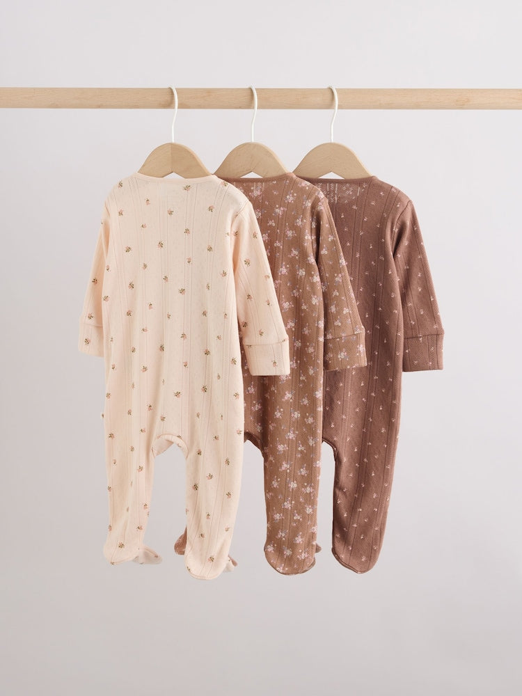 Brown Ditsy Floral