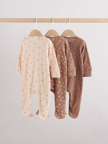 Brown Ditsy Floral