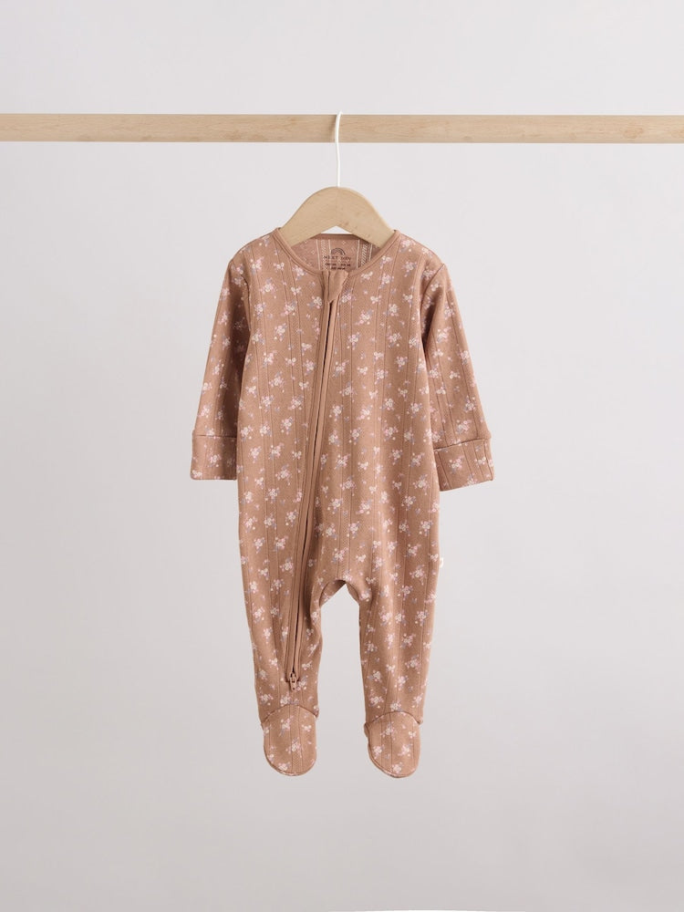 Brown Ditsy Floral
