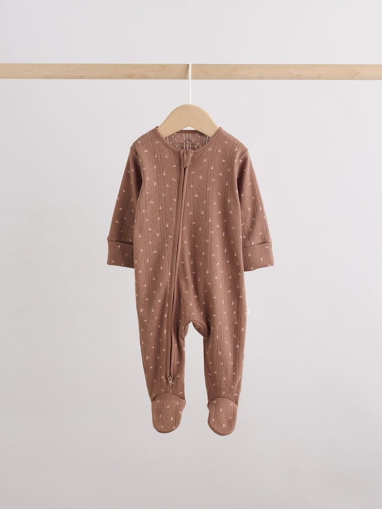 Brown Ditsy Floral