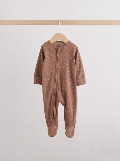 Brown Ditsy Floral