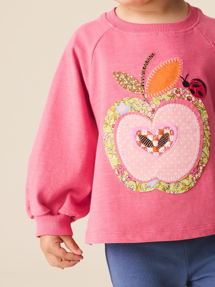 Pink Apple Long Sleeve Top and Leggings Set (3mths-7yrs)