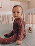 Blue/Brown Bow Quilted Wrap Baby Sleepsuits 2 Pack - Blue/Brown Bow / Up to 1 Month (50-56cm)