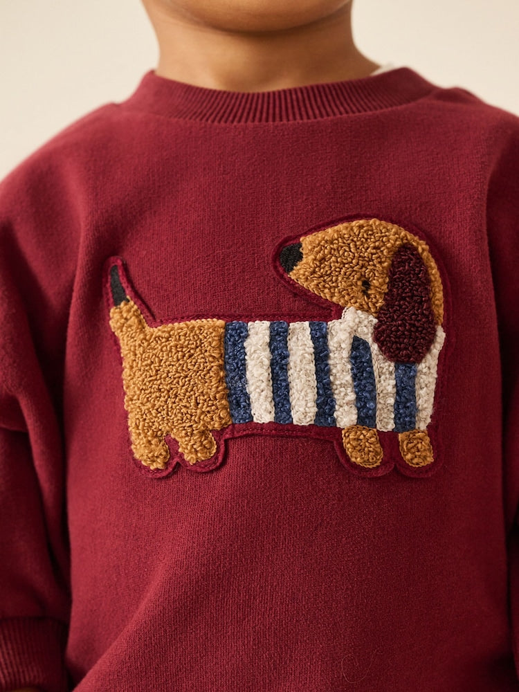 Dark Red Crew Neck