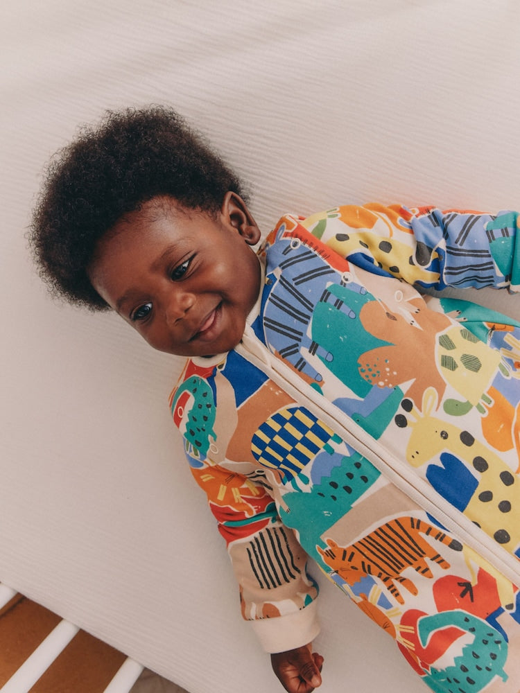 Bright Safari 2.5 Tog Removable Sleeve Baby Sleep Bag