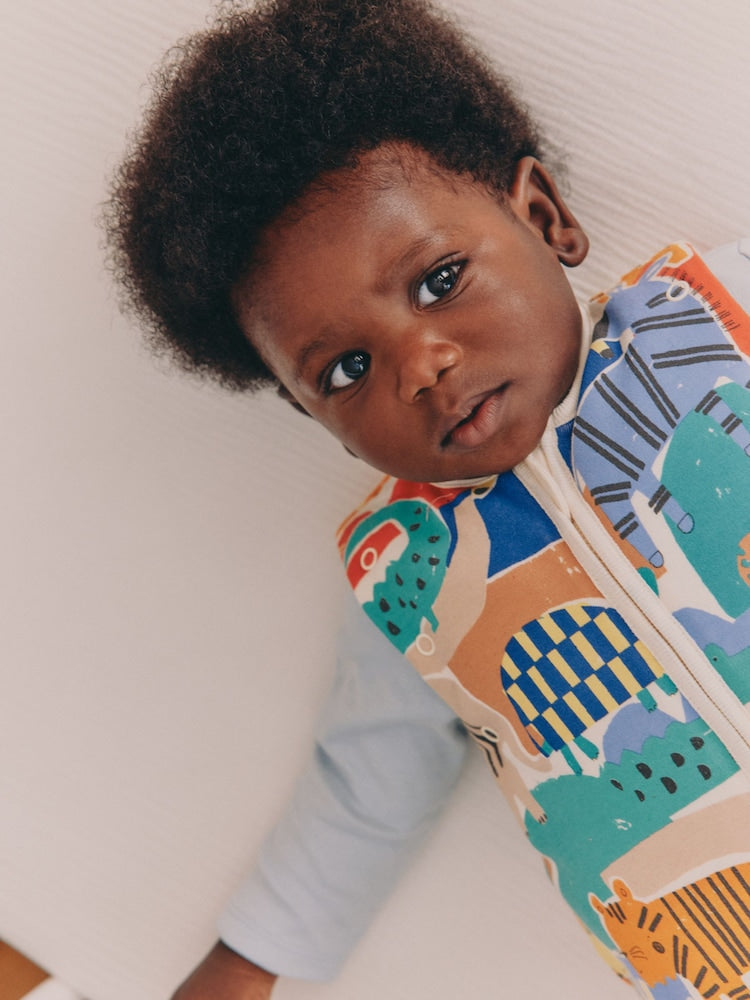 Bright Safari 2.5 Tog Removable Sleeve Baby Sleep Bag