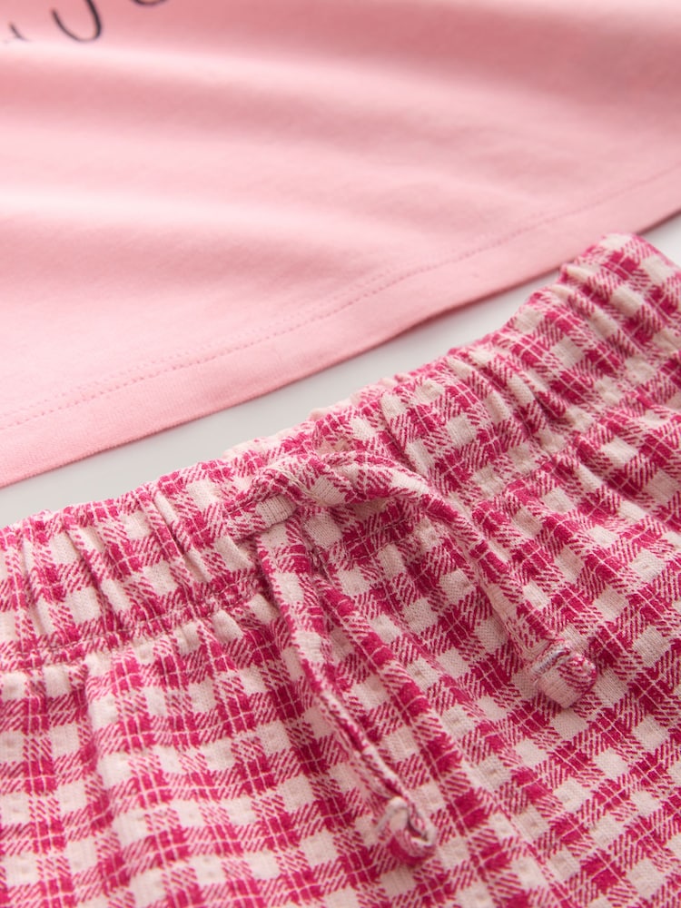 Pink Heart Gingham