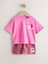 Pink Minnie Mouse T-Shirt and Shorts Set (3mths-7yrs) - Pink Minnie Mouse / 12-18 Months (80-86cm)