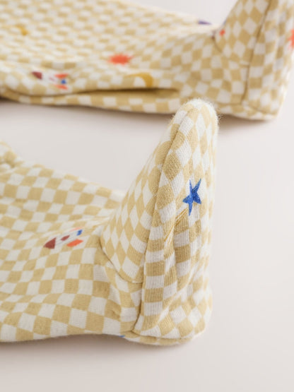 Navy/Yellow Space Quilted Sleepsuits 2 Pack