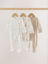 Neutral Bear Sleepsuits 3 Pack (0-2yrs) - Neutral Bear / 12 - 18 Months (80 - 86cm)