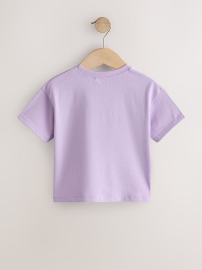Lilac Purple Smile Slogan T-Shirt (3mths-7yrs)