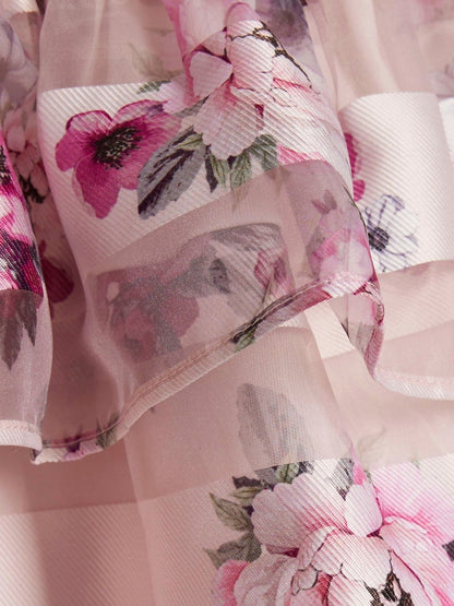 River Island Purple Floral Occasion Dress