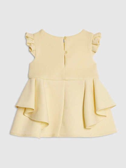 River Island Yellow Bow Scuba Dress