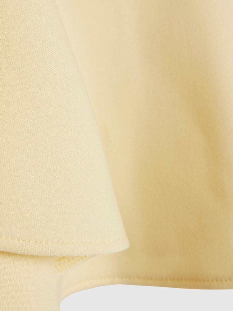 River Island Yellow Bow Scuba Dress