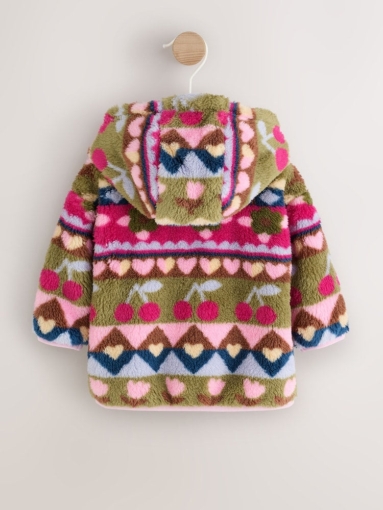 Multi Fairisle Fleece Baby Zip Jacket (0mths-2yrs)