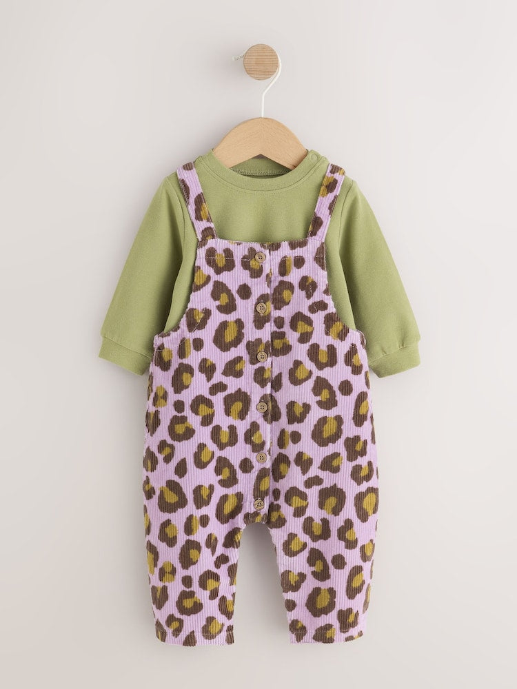 Purple/Green Leopard Print