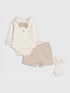 River Island Brown Smart Bloomer Shorts & Socks Sets - River Island Brown Smart Bloomer / Up To 3 Months (50 - 62cm)