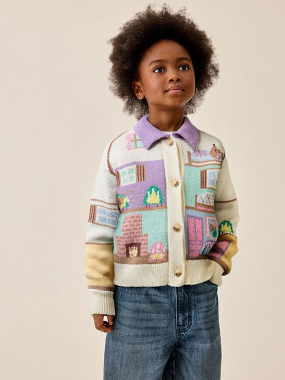 Dolls House Collared Cardigan (3-16yrs) - Size 3 Years (98cm) - Dolls House