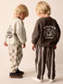 Brown/Cream Crew Neck Joggers Set 4 Piece (3mths-7yrs) - Brown/Cream / 12 - 18 Months (80 - 86cm)