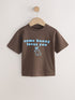 Brown Bunny Short Sleeve Easter Graphic T-Shirt (3mths-7yrs) - Brown Bunny / 12-18 Months (80-86cm)