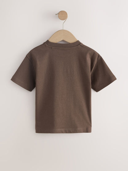 Brown Bunny Short Sleeve Easter Graphic T-Shirt (3mths-7yrs) - Size 3-6 Months (62-68cm)