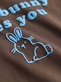 Brown Bunny Short Sleeve Easter Graphic T-Shirt (3mths-7yrs) - Size 3-6 Months (62-68cm)