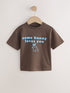 Brown Bunny Short Sleeve Easter Graphic T-Shirt (3mths-7yrs) - Size 3-6 Months (62-68cm) - Default 1