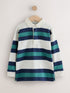 Green/Ecru Stripe Rugby Polo Shirt (3-16yrs) - Size 3 Years (98cm) - Green/Ecru Stripe