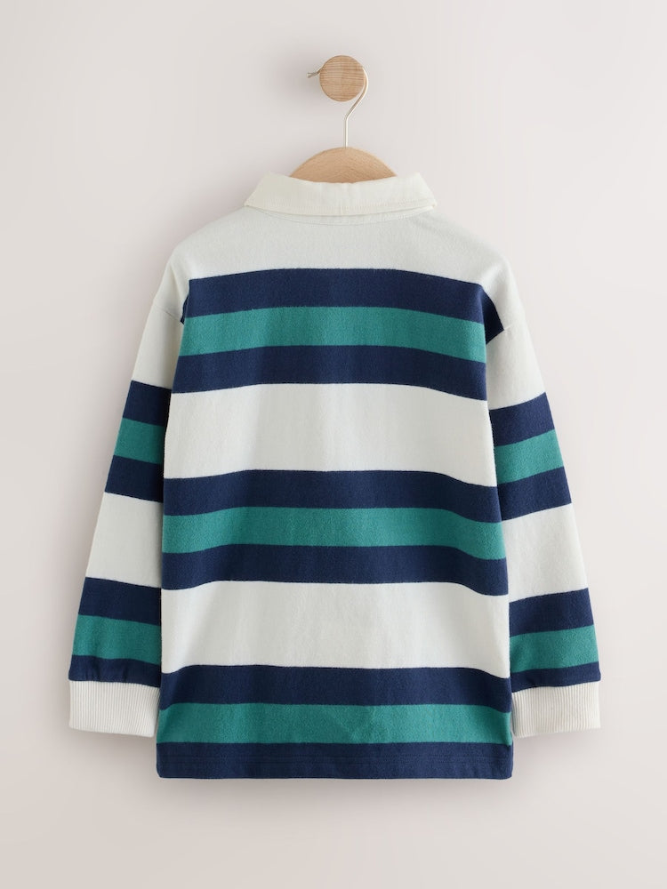 Green/Ecru Stripe