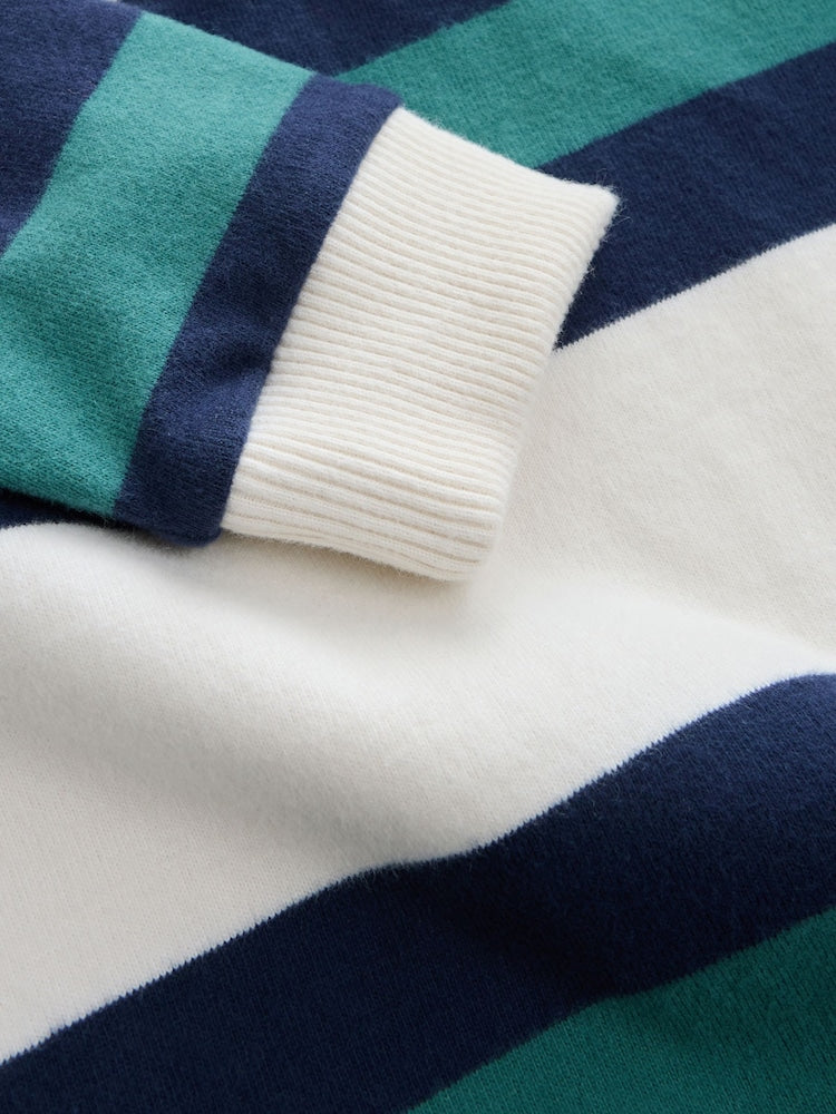 Green/Ecru Stripe