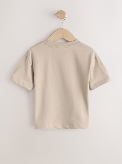 Tan Brown Marvel Short Sleeve Cotton T-Shirt (3mths-8yrs) - Size 12-18 Months (80-86cm)