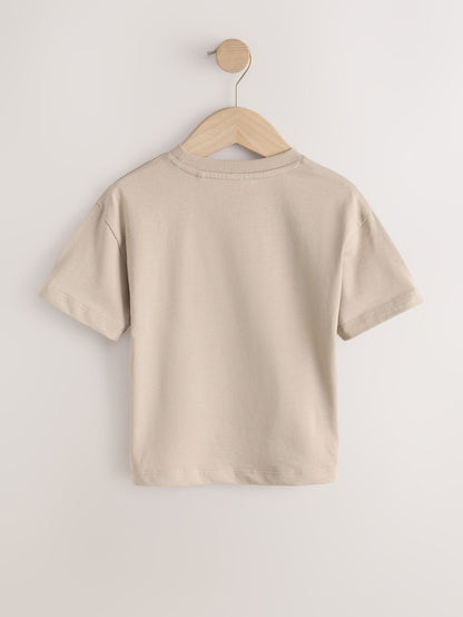 Tan Brown Marvel Short Sleeve Cotton T-Shirt (3mths-8yrs) - Size 12-18 Months (80-86cm)