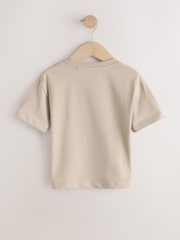 Tan Brown Marvel Short Sleeve Cotton T-Shirt (3mths-8yrs) - Size 12-18 Months (80-86cm)